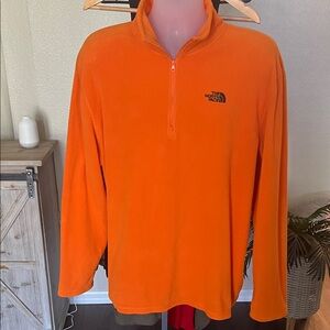 The North Face Vibrant Orange Half-Zip Fleece Men’s XL